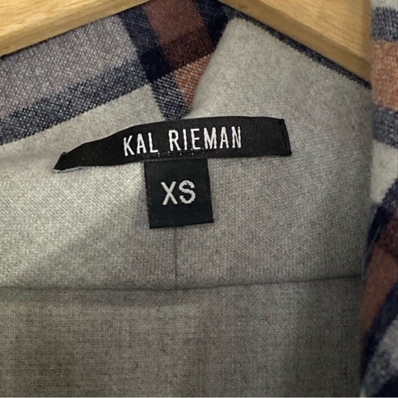 KAL REIMAN Plaid Cape Sleeve Turtleneck - Picture 8 of 9